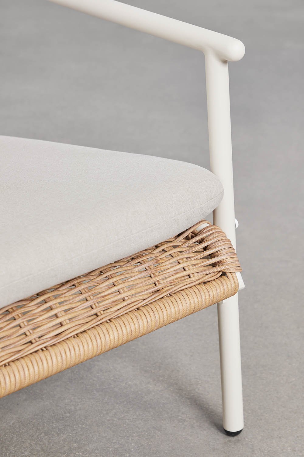 2-seater garden sofa in aluminum and synthetic rattan Duroli, gallery image 4