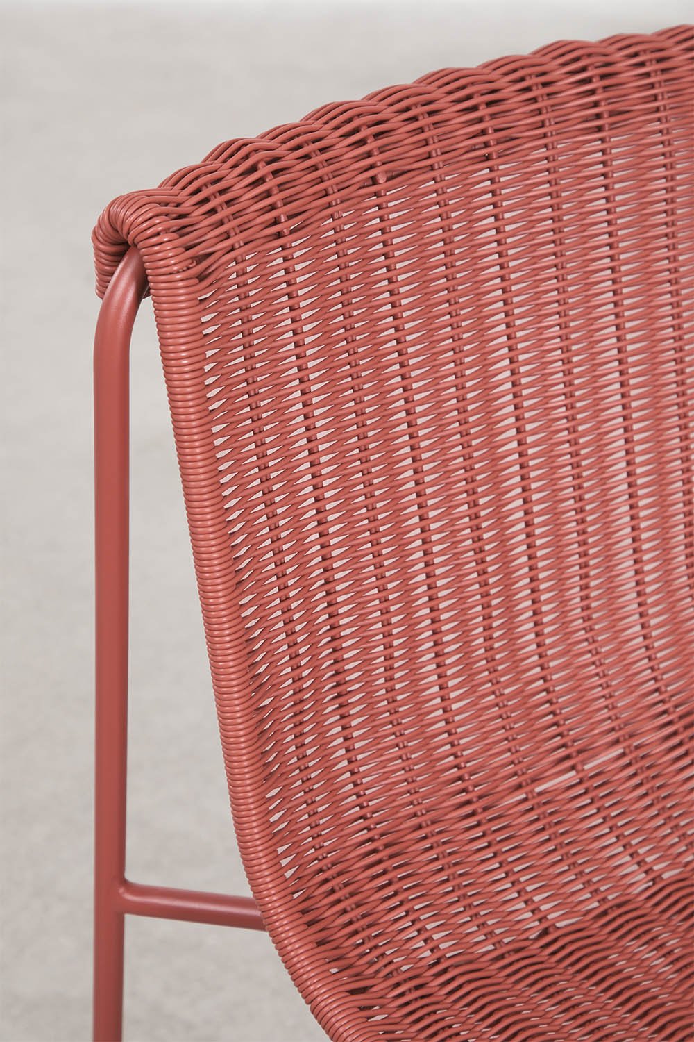 Revia synthetic rattan and steel garden chair, gallery image 4