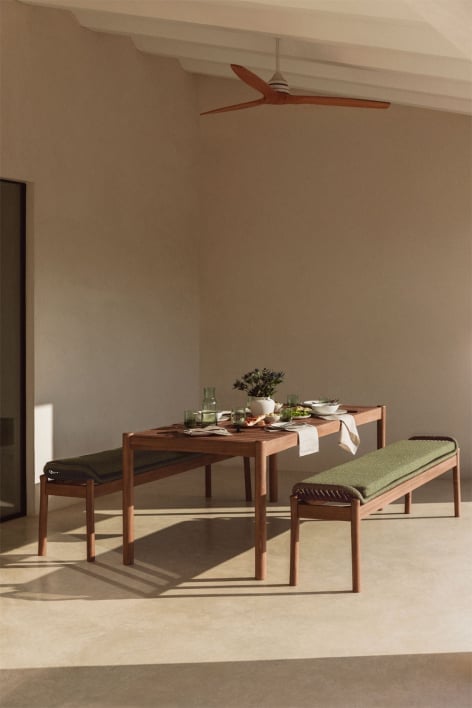 Rectangular garden table in Karvia acacia wood