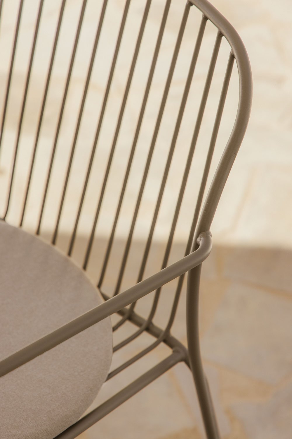 Anerina steel garden chair with armrests, gallery image 2