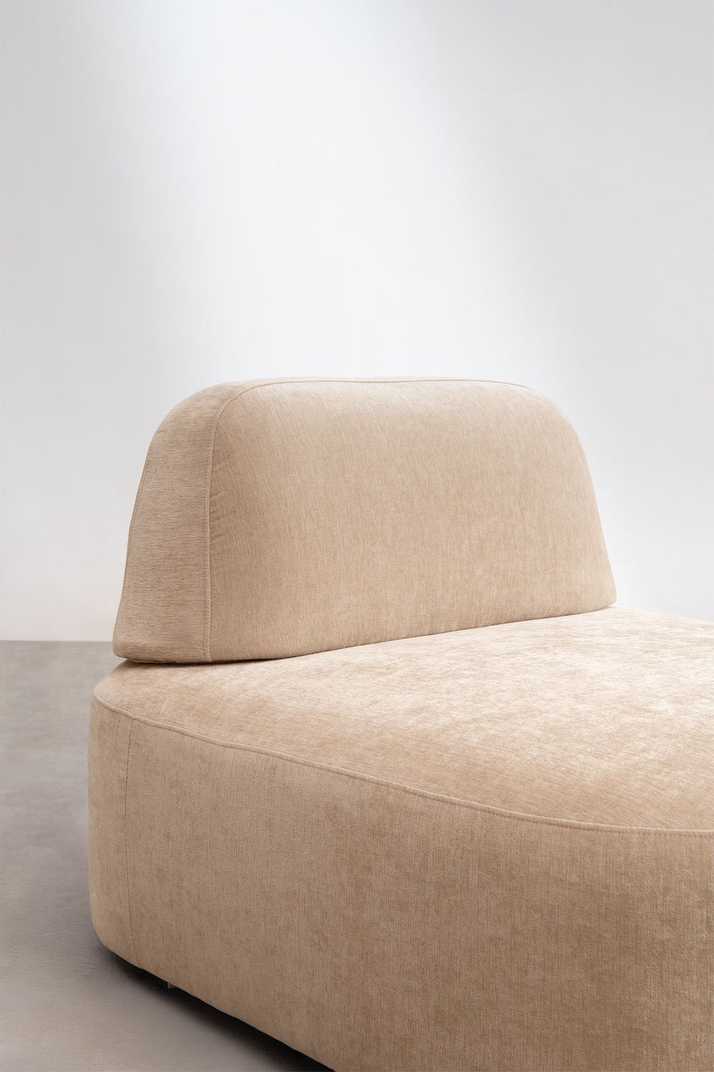 Left 4-piece modular chaise longue sofa upholstered Giorgia, gallery image 4