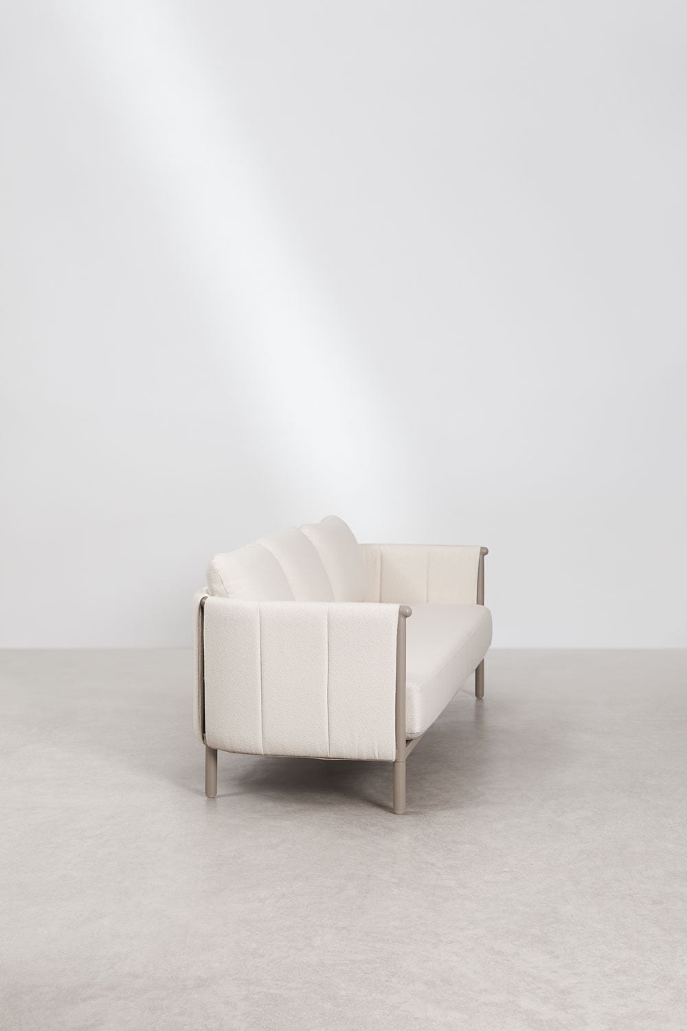 Boleni 3-seater garden sofa in bouclé and aluminum, gallery image 5