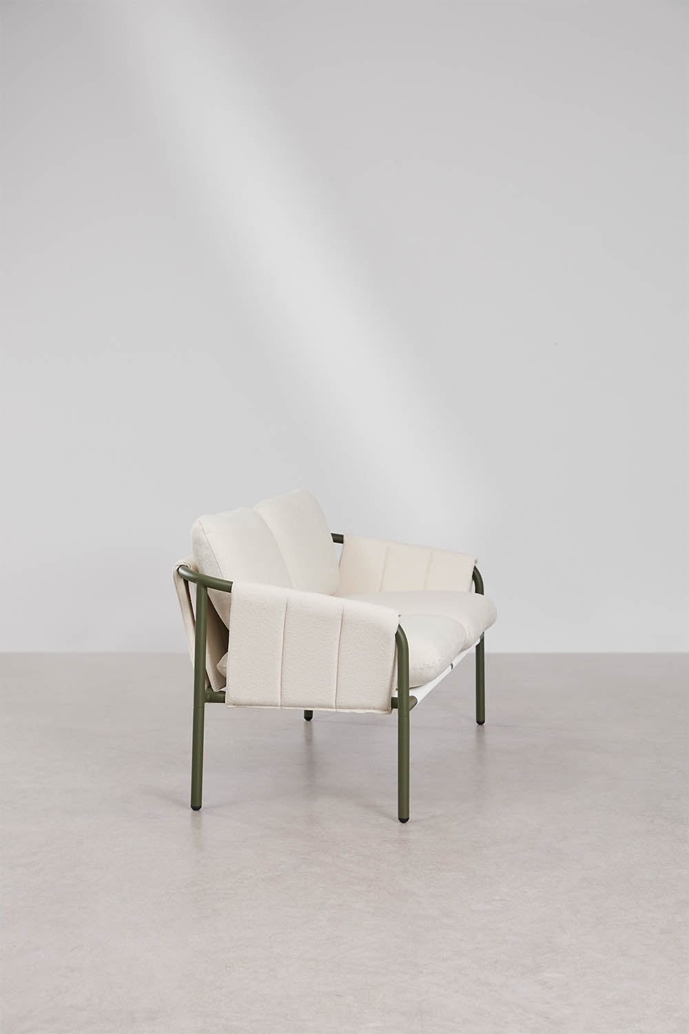 2-seater garden sofa upholstered and in steel Zunika, gallery image 5