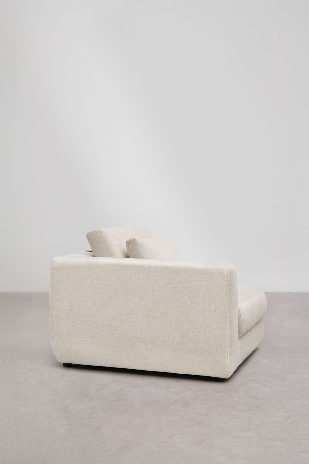 Left corner module for modular sofa with adjustable headrest in ...