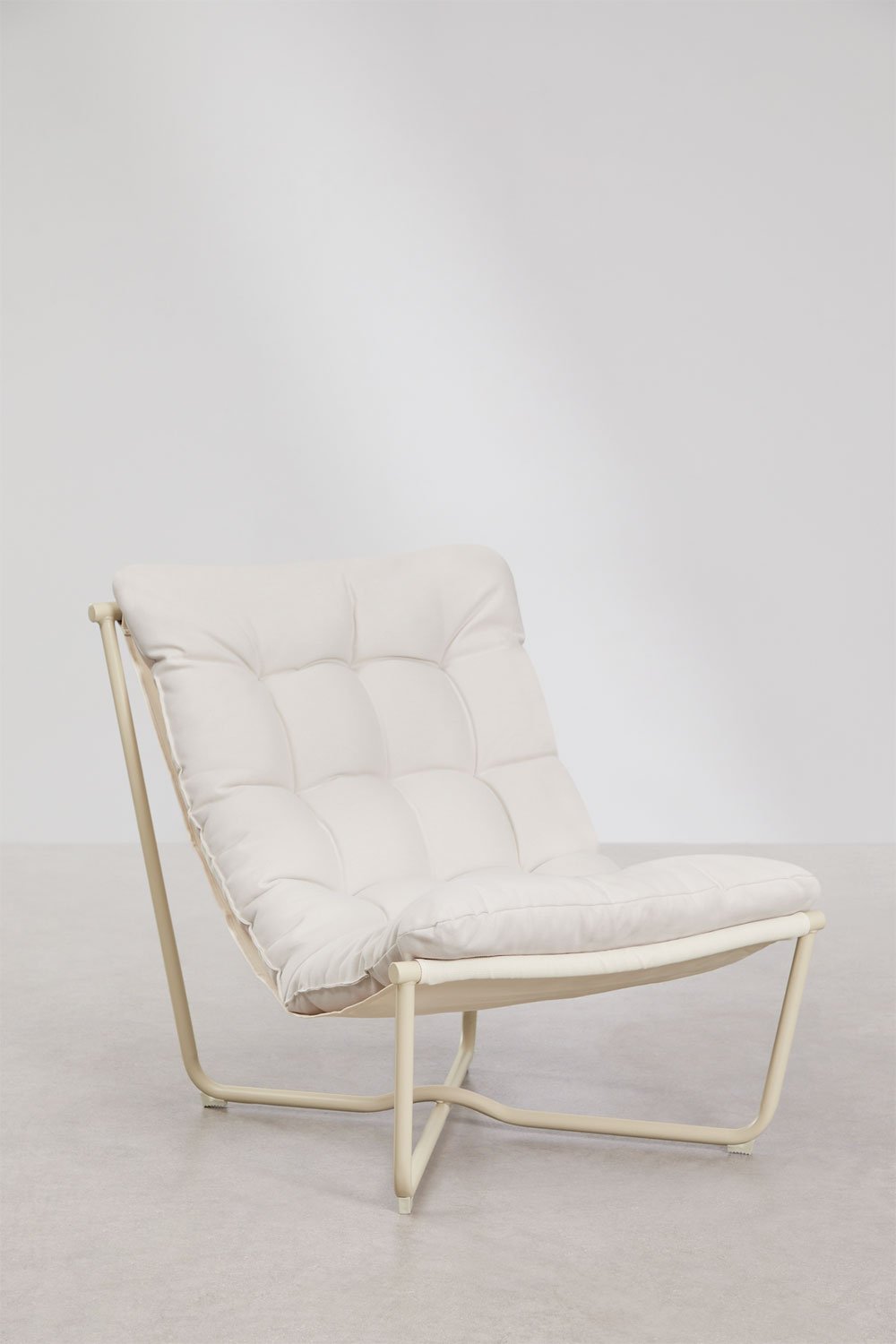 Pack of 2 Zaylon steel garden armchairs, gallery image 3