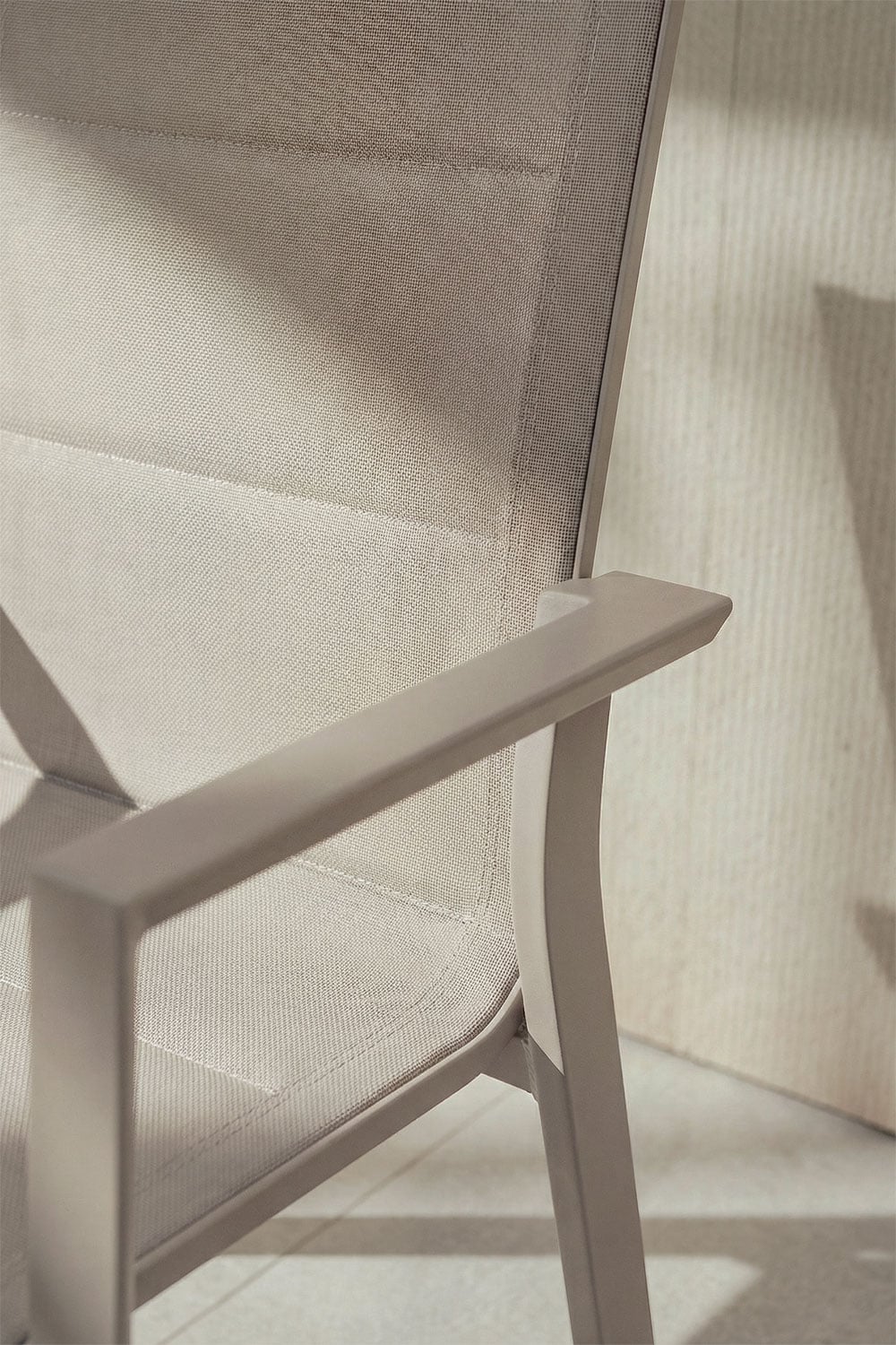 Stackable garden chair with aluminum armrests Karena, gallery image 2