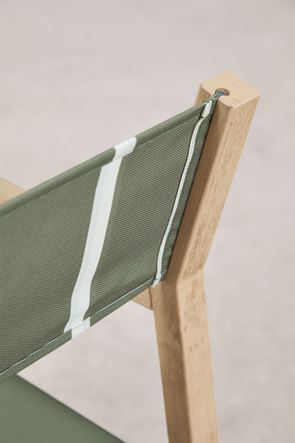 Folding garden director's chair in Rondonia acacia wood, gallery image 5