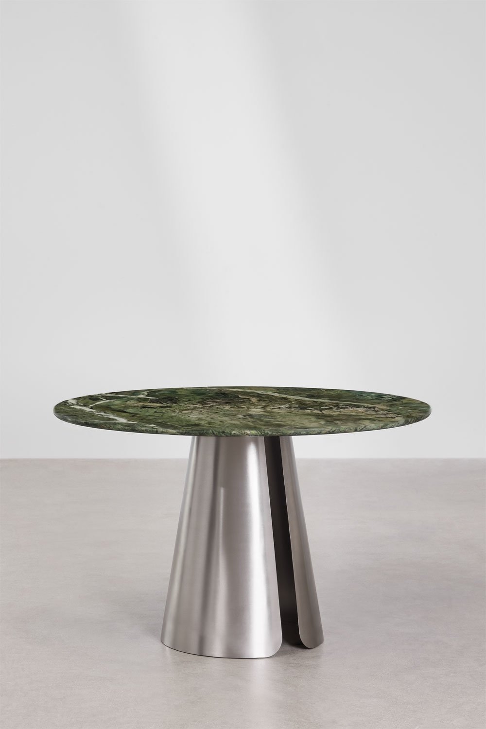 Round dining table Ø120 cm in Baelor stainless steel, gallery image 3