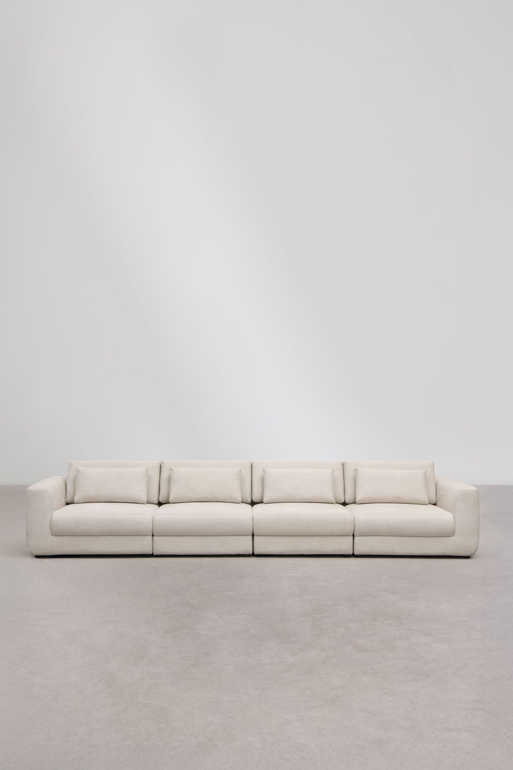 Modular 4-piece sofa in Cataline chenille, gallery image 5