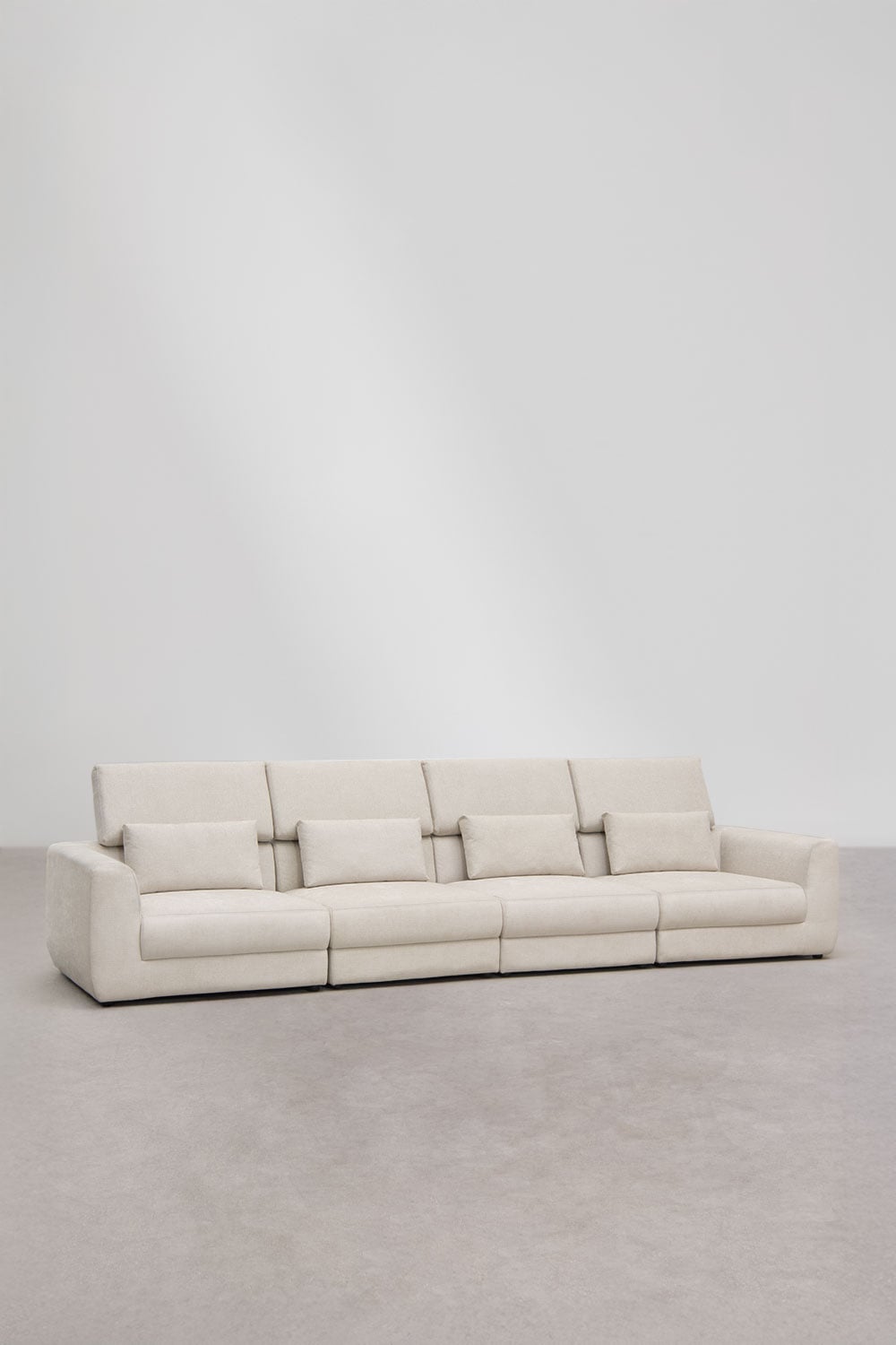 Modular 4-piece sofa in Cataline chenille, gallery image 6