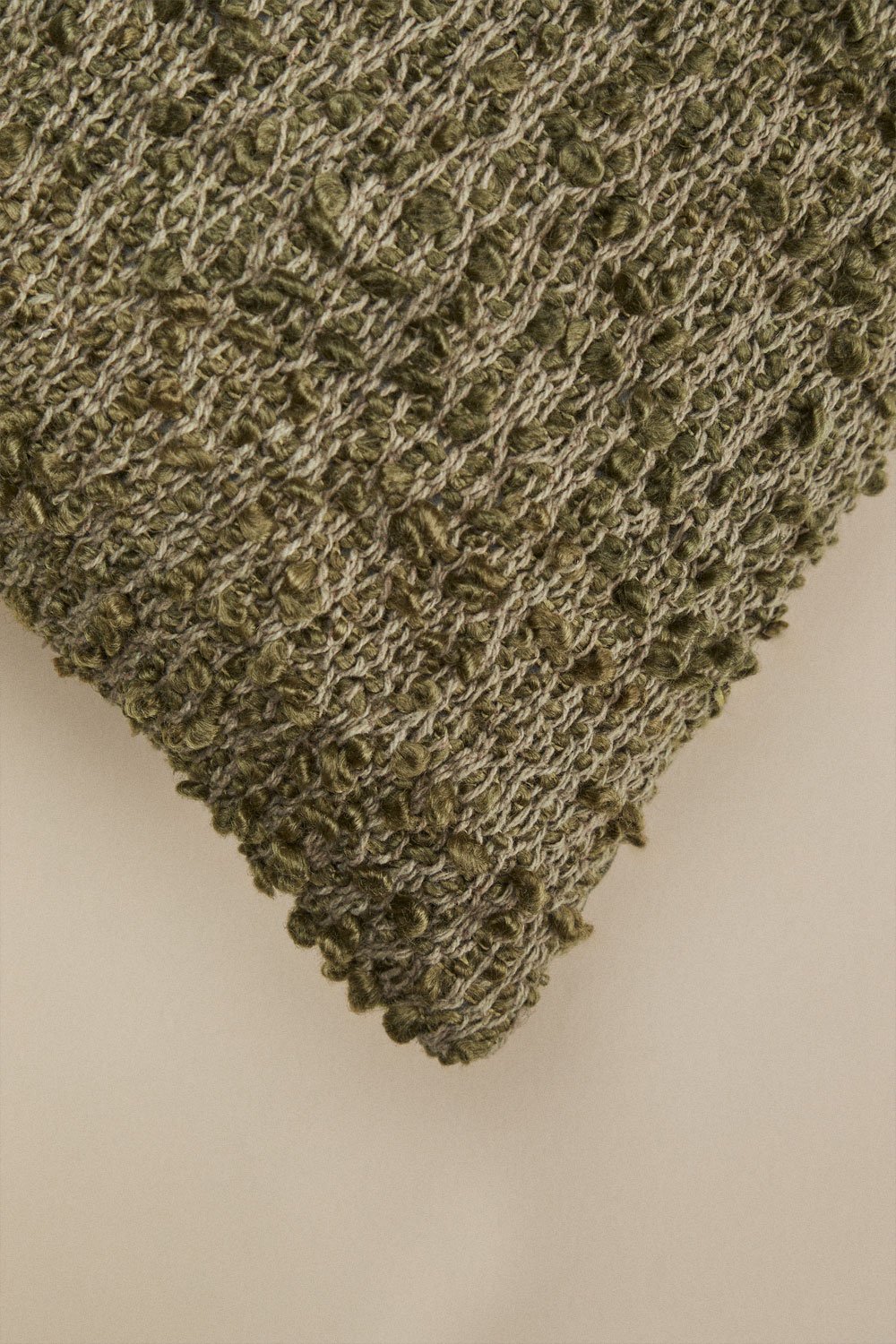 45x45 cm square cushion in Zanero bouclé fabric, gallery image 6