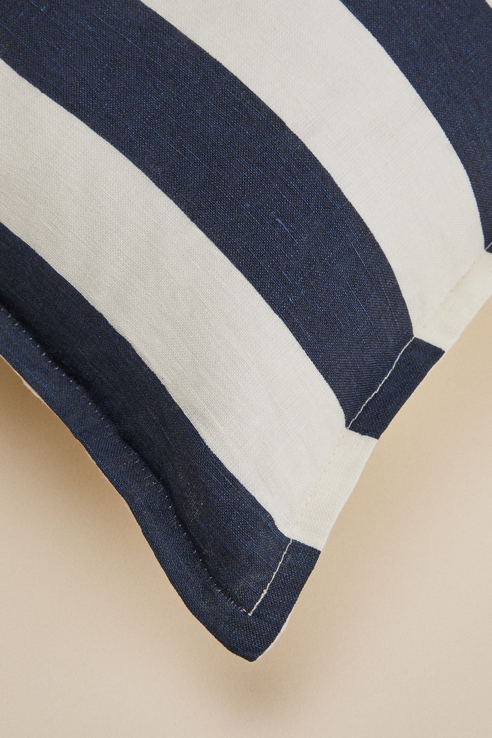 Square cushion 45x45 cm in Trakos linen, gallery image 6