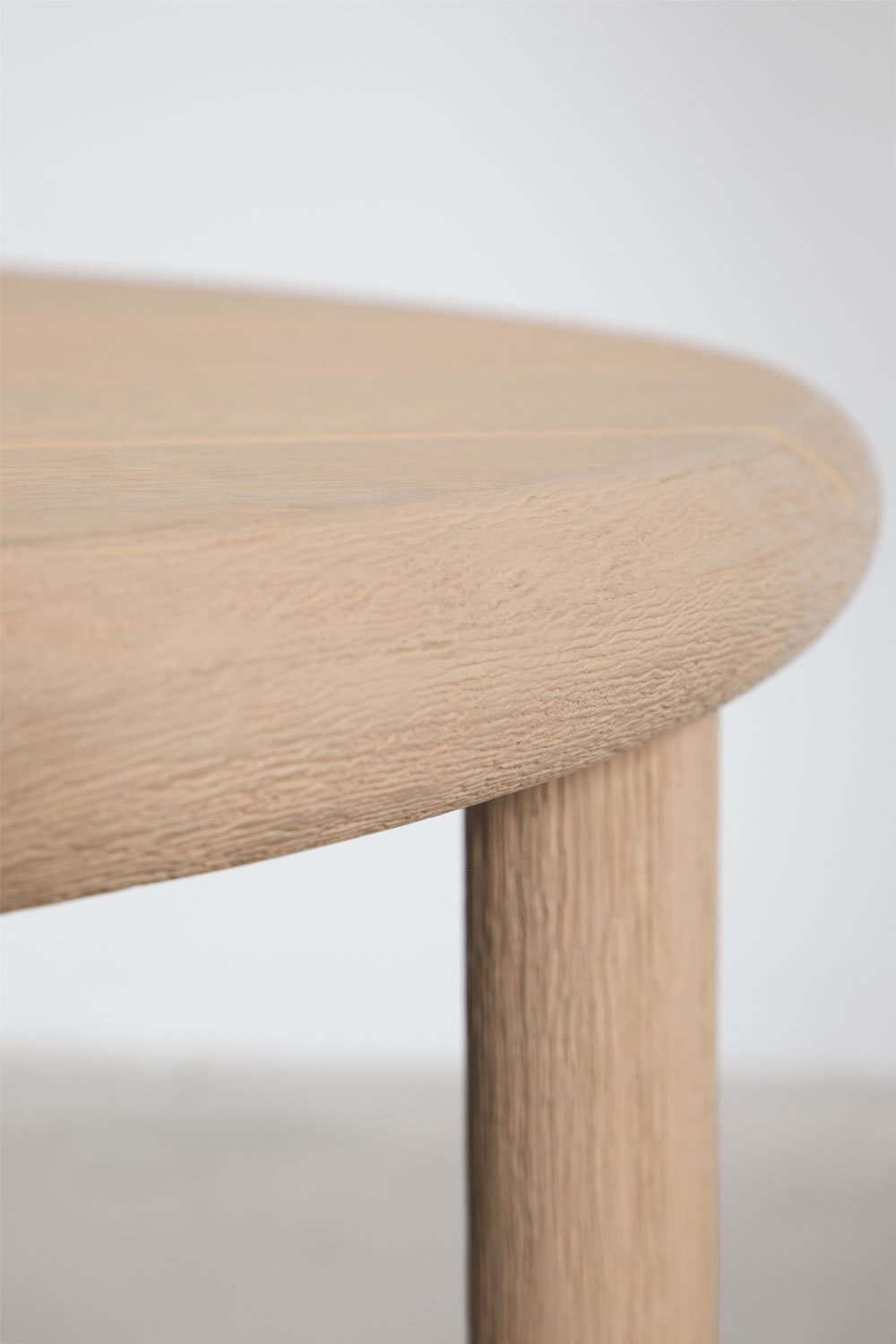 Set of 2 round acacia wood Olivia garden coffee tables, gallery image 6