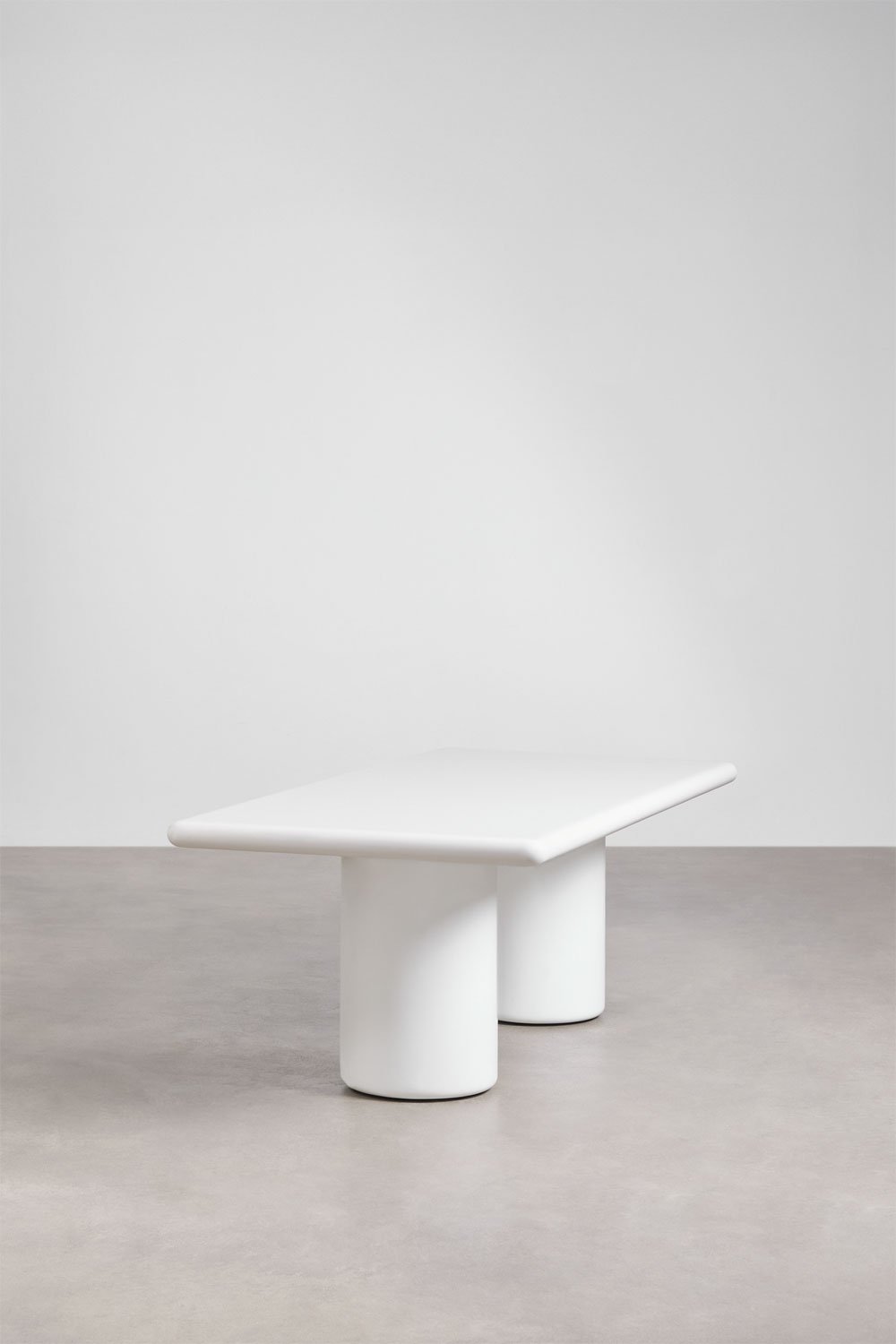 Rectangular dining table 220x100 cm in Namara cement, gallery image 2