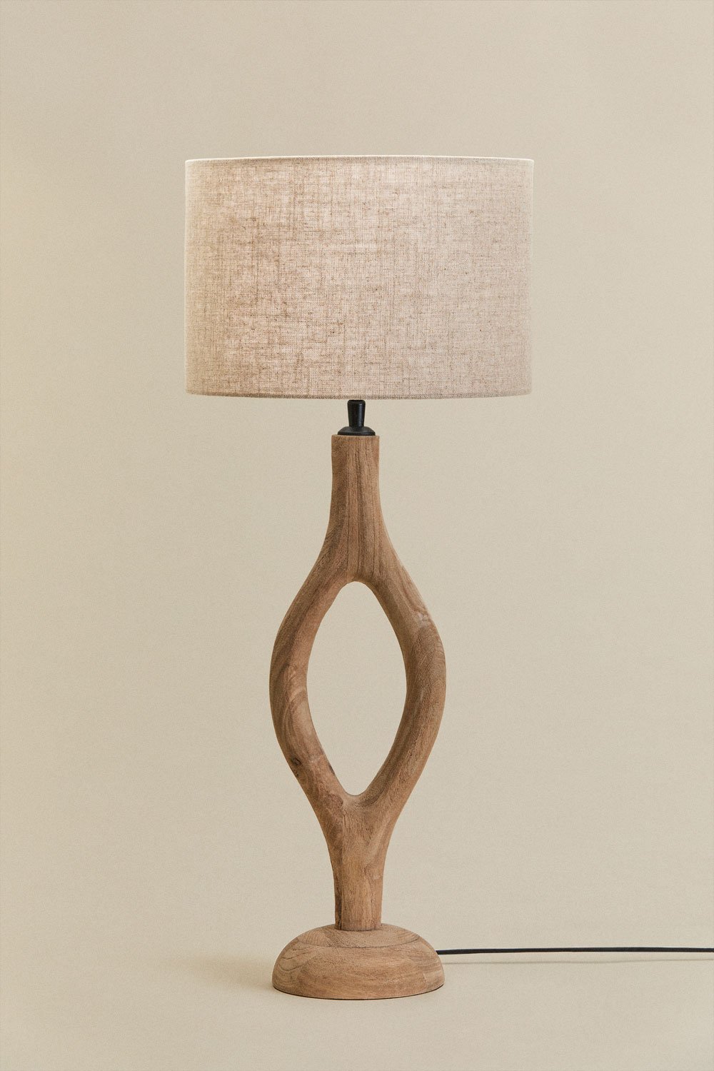 Mango wood table lamp Gracia, gallery image 2