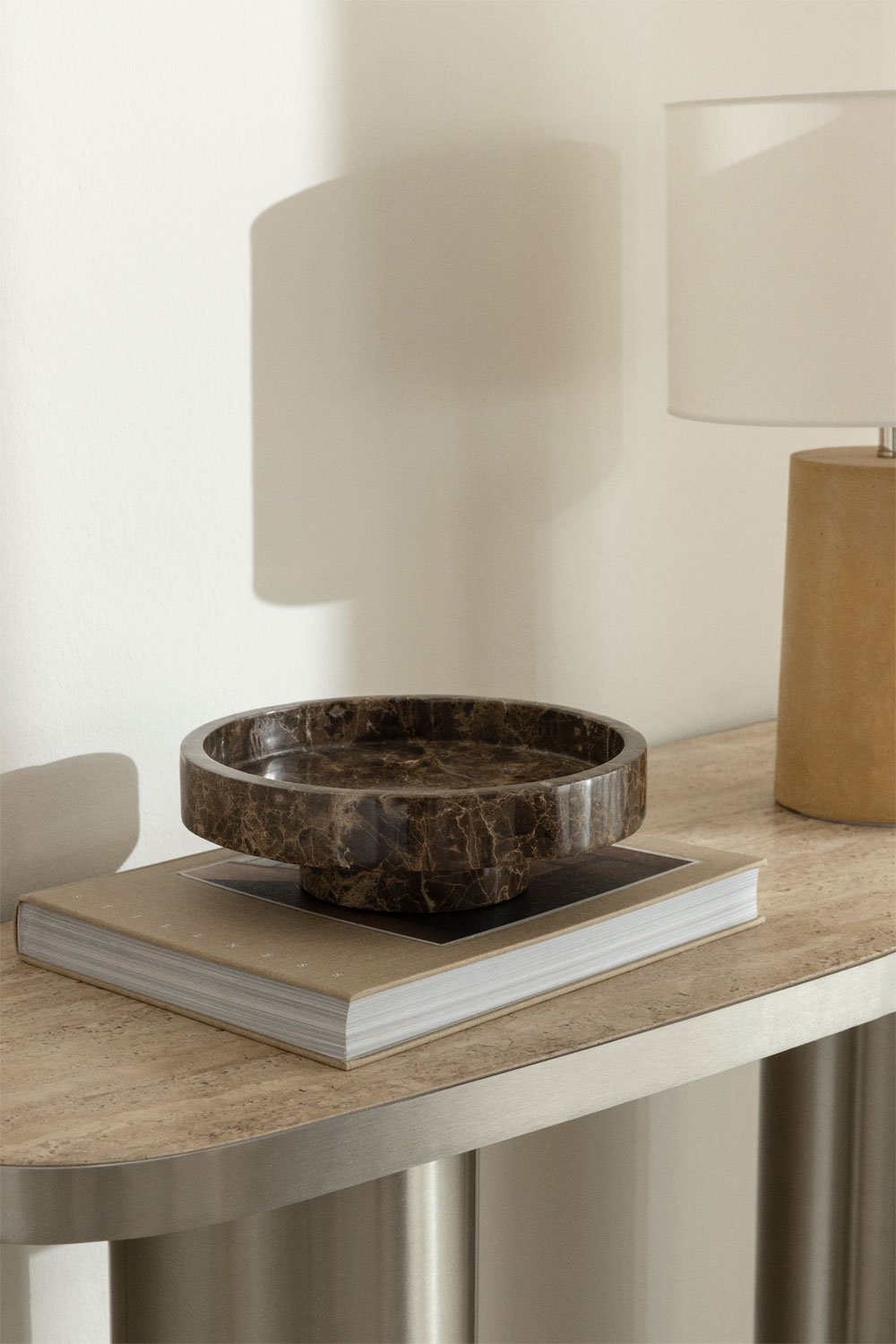 Kevara natural stone round catchall Ø25 cm, gallery image 1