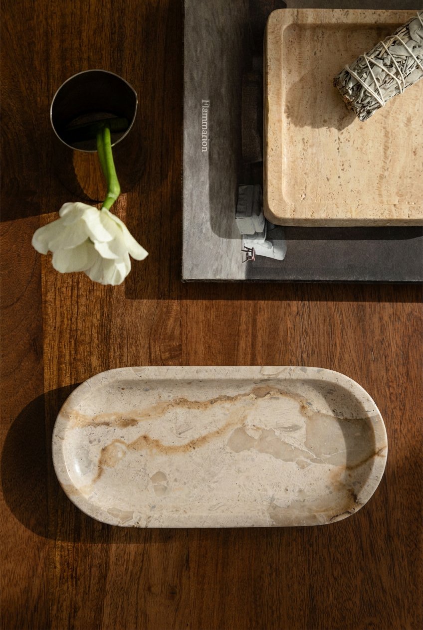 Ceranova natural stone decorative tray, gallery image 1