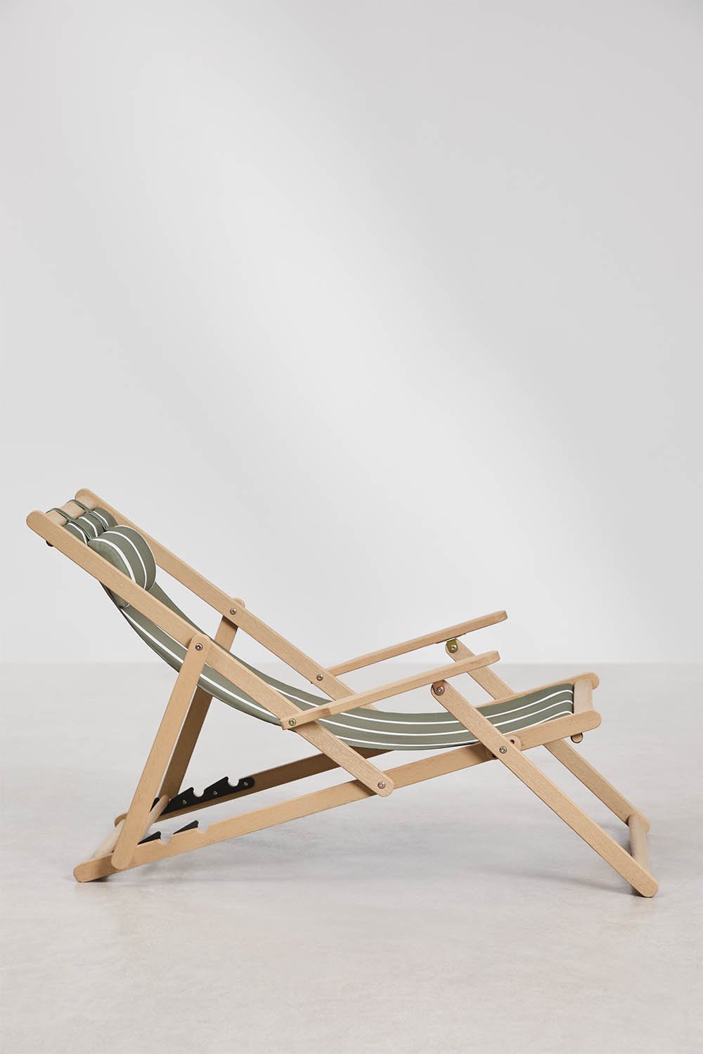 Folding hammock with cushion in Rondonia acacia wood, gallery image 2