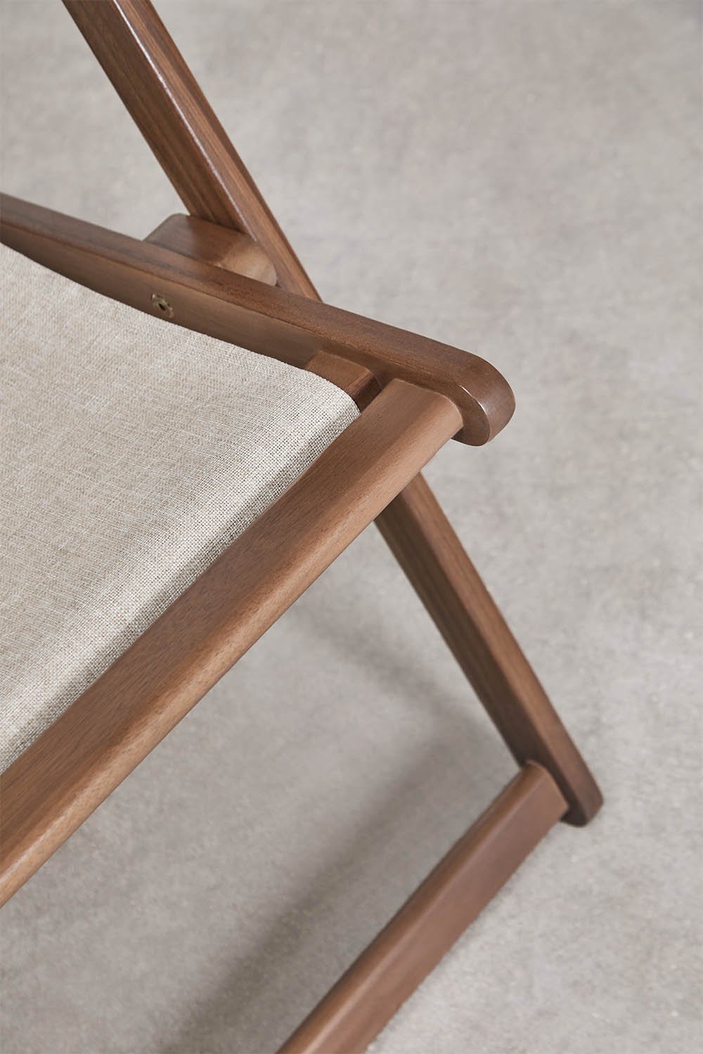 Folding hammock with cushion in Rondonia acacia wood, gallery image 5