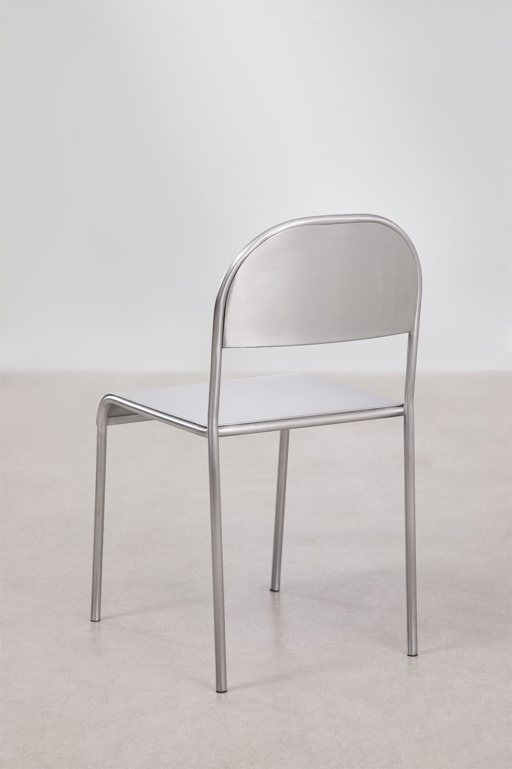 Pack of 2 Narnial stainless steel dining chairs, gallery image 3