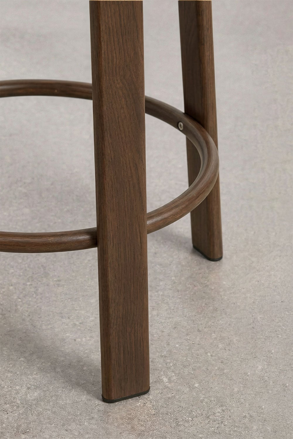 High stool in chenille fabric and iron Jolie, gallery image 5