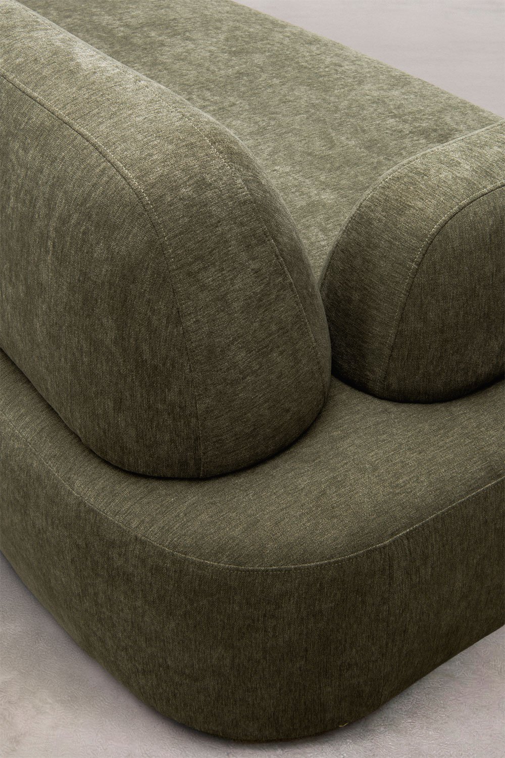 Left corner module with upholstered armrest Giorgia, gallery image 2