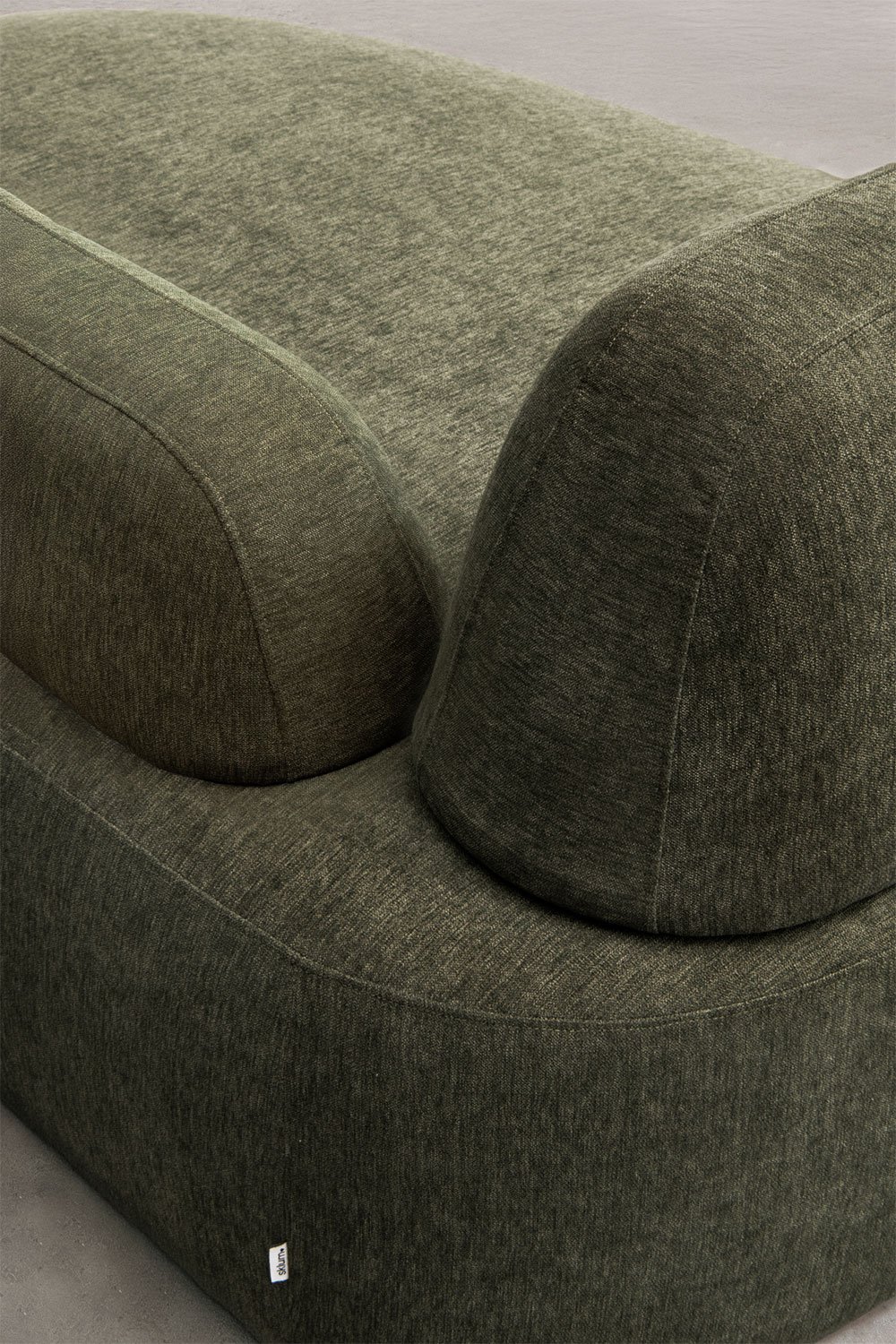 3-piece right modular chaise longue sofa upholstered Giorgia, gallery image 7