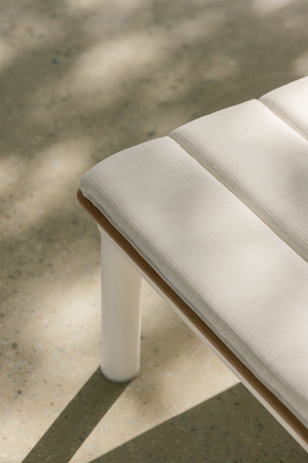 Pack of 2 reclining loungers in acacia wood and steel Sirka, gallery image 2