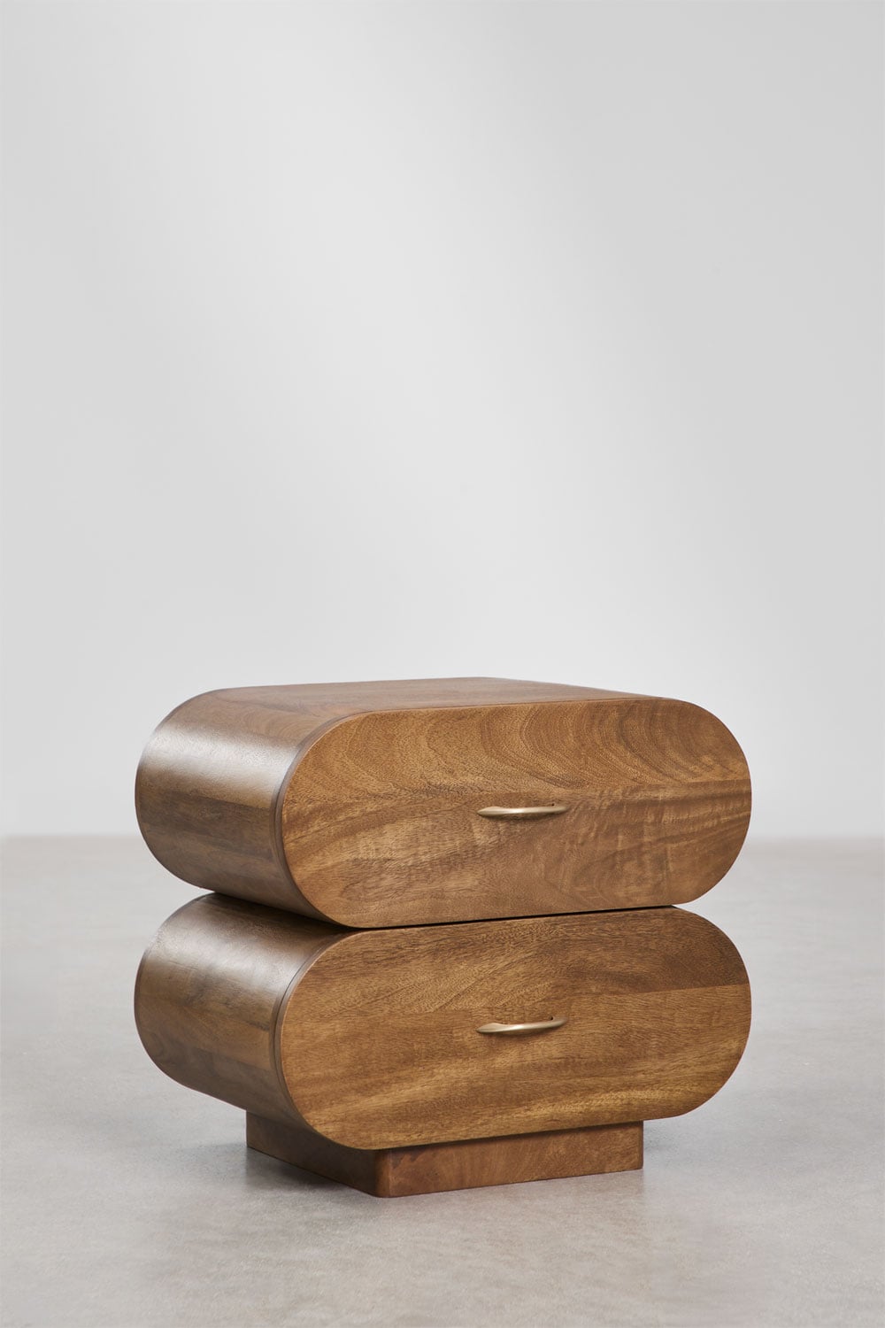 Pack of 2 Elaia mango wood nightstands 55x35 cm, gallery image 3