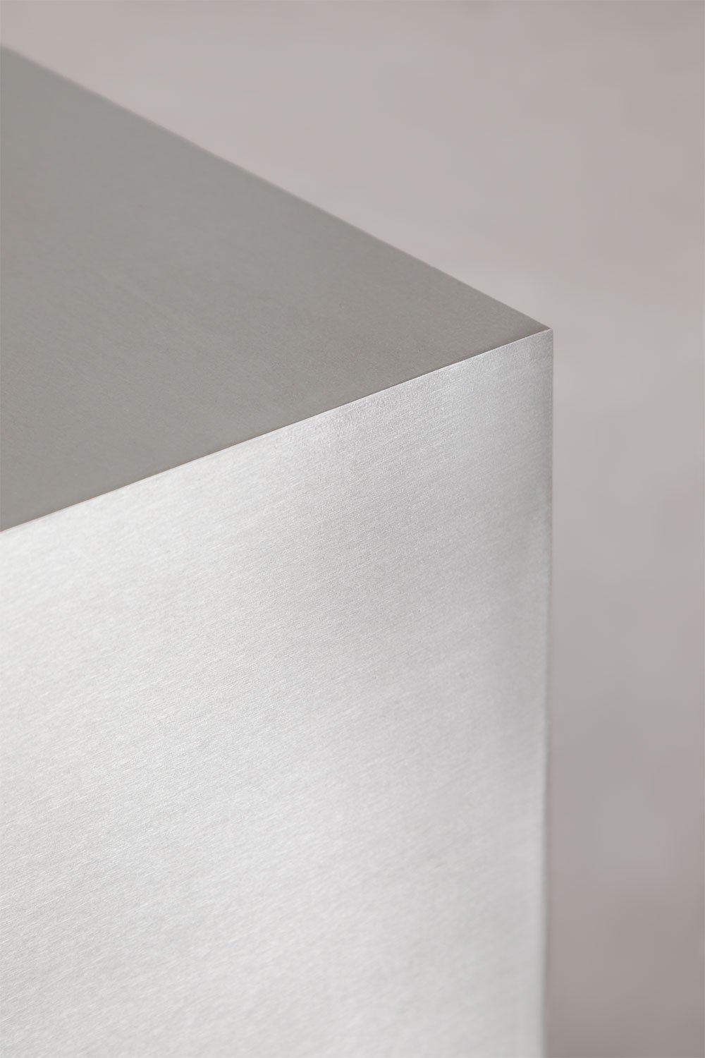 Square side table 35x35 cm in Iuraima stainless steel, gallery image 2