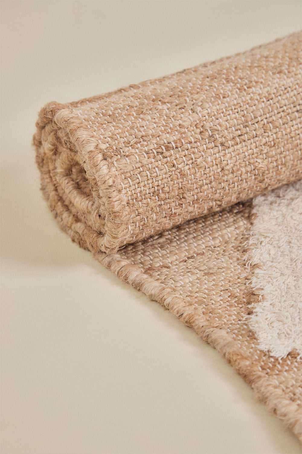 Braeden rectangular rug in jute and cotton, gallery image 2