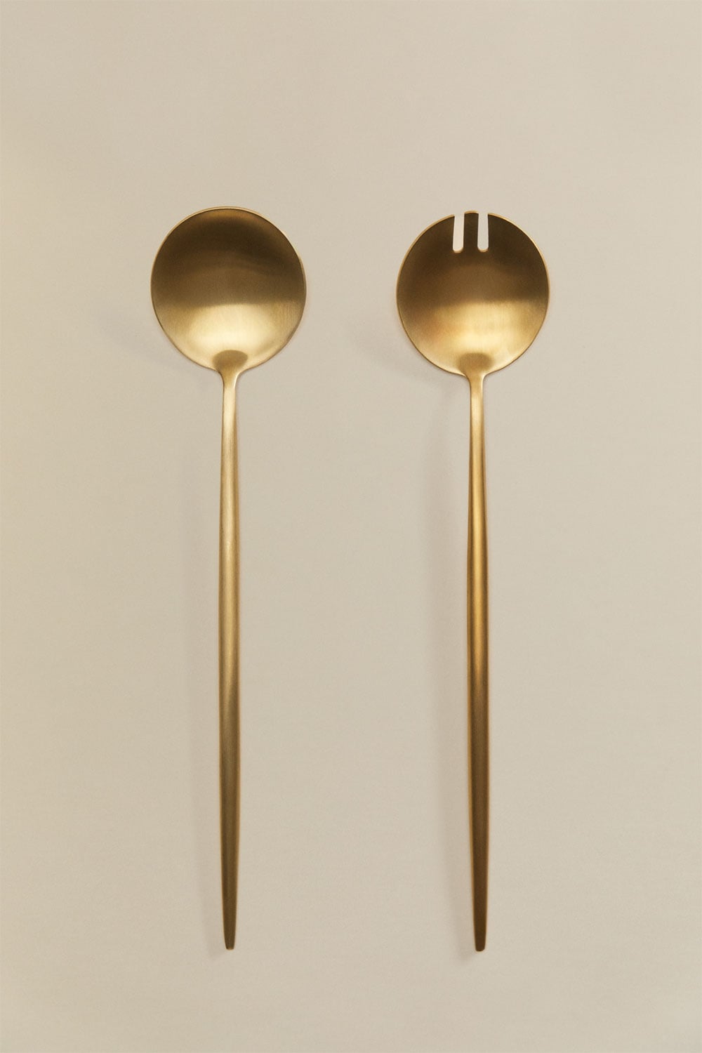 Set of 2 stainless steel salad servers Raxiem, gallery image 1