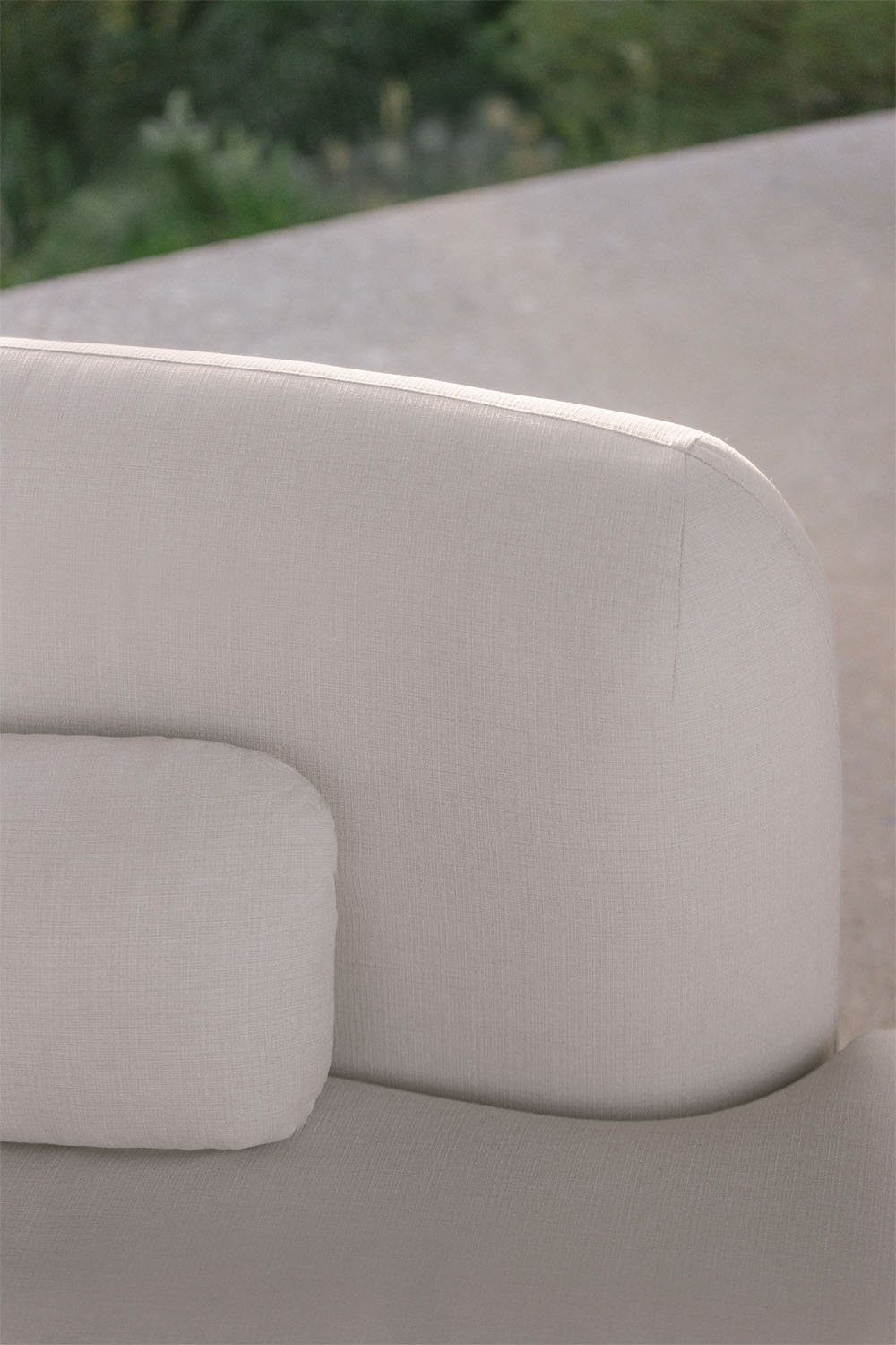 Right corner module for modular garden sofa in acacia wood Gerard, gallery image 2