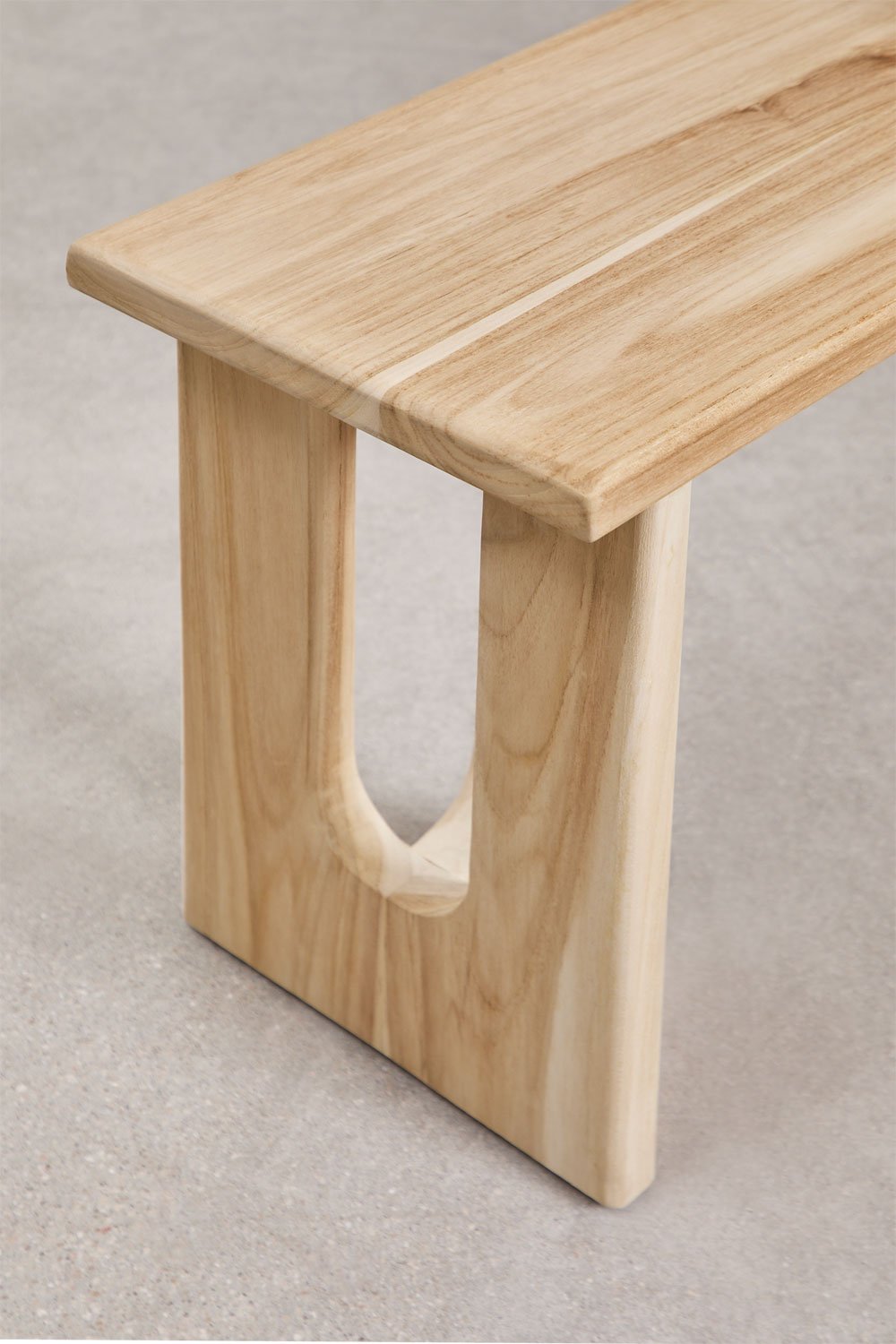 Tessalit 100 cm teak wood garden bench, gallery image 3