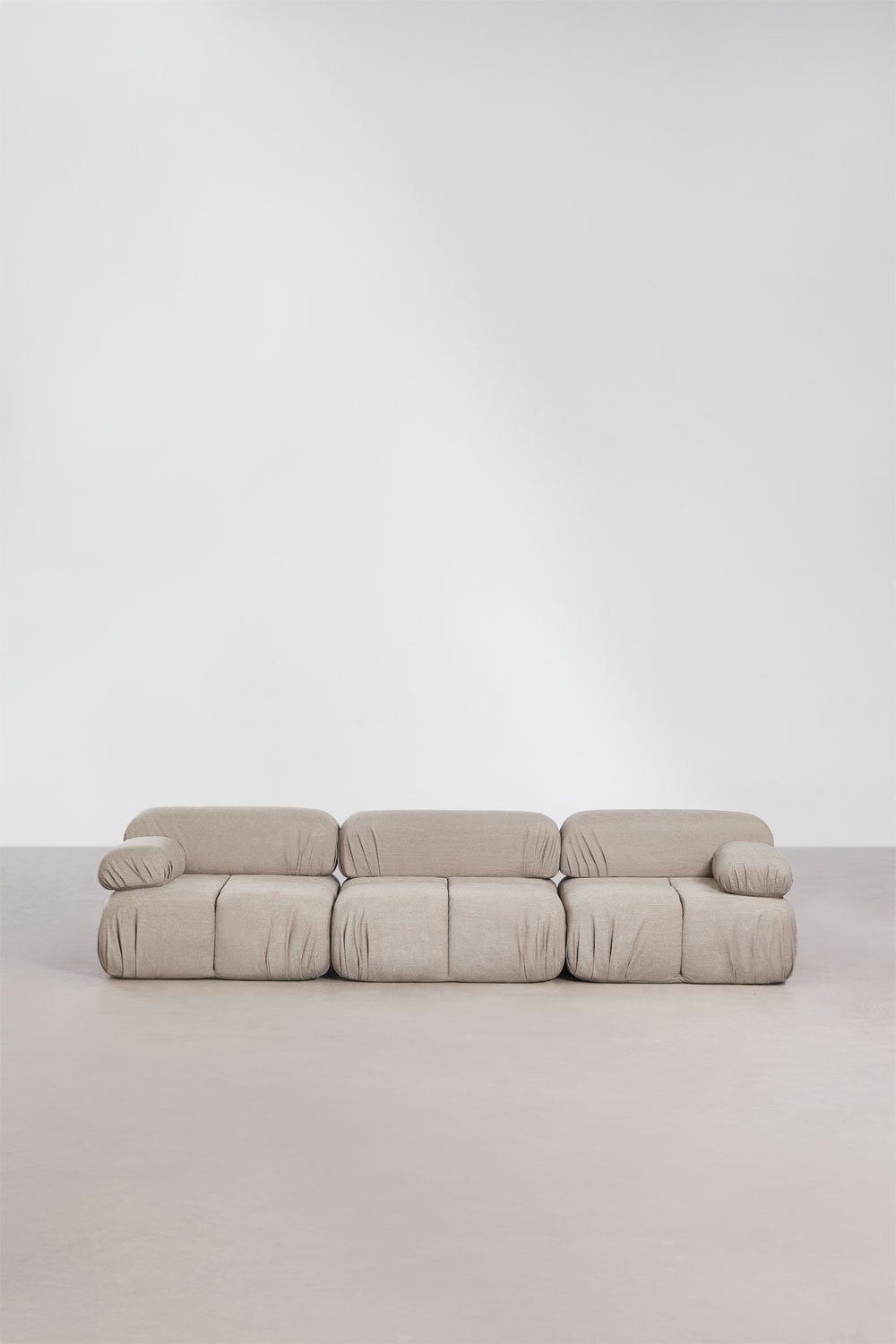 Vacuum-packed 3-piece modular bouclé sofa Kendall, gallery image 3