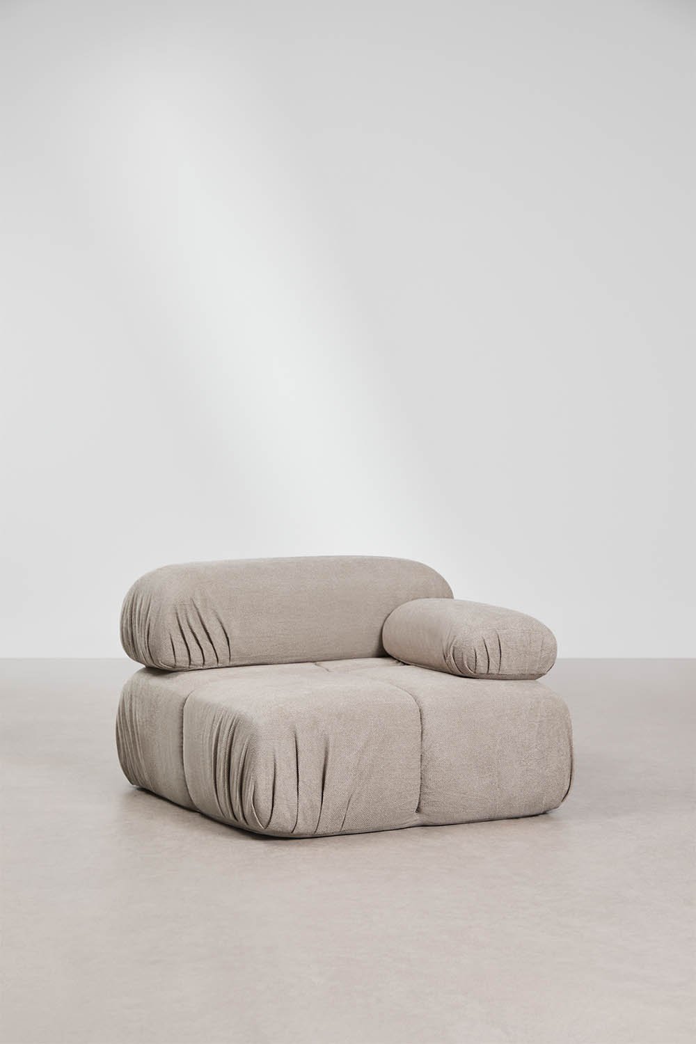 Vacuum-packed 3-piece modular bouclé sofa Kendall, gallery image 8