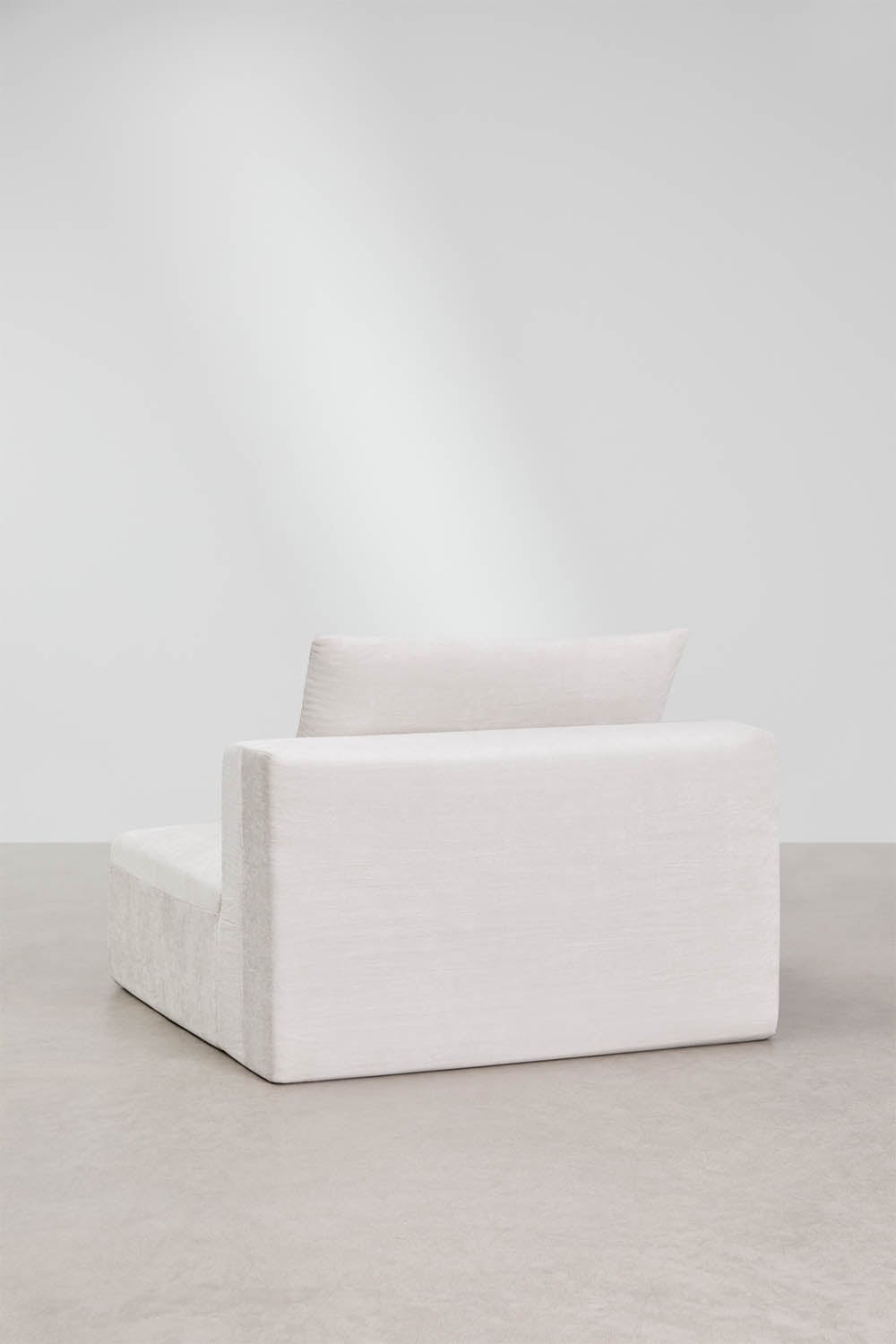 Central module for modular sofa in vacuum-packed chenille Norridge, gallery image 4