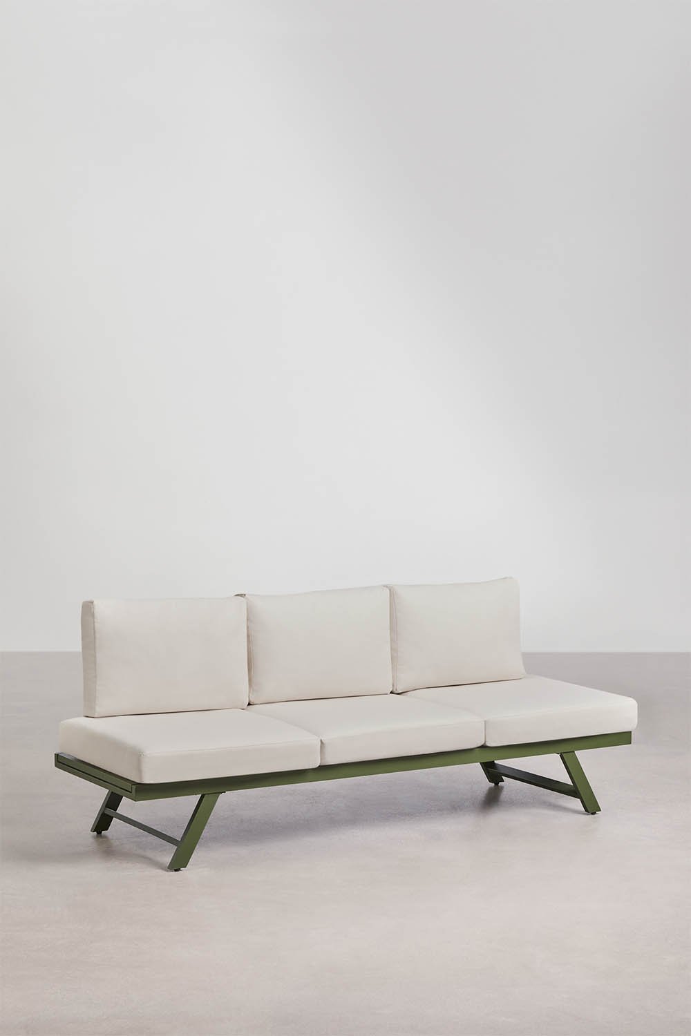 3-seater reclining garden sofa in aluminum Libanc, gallery image 4