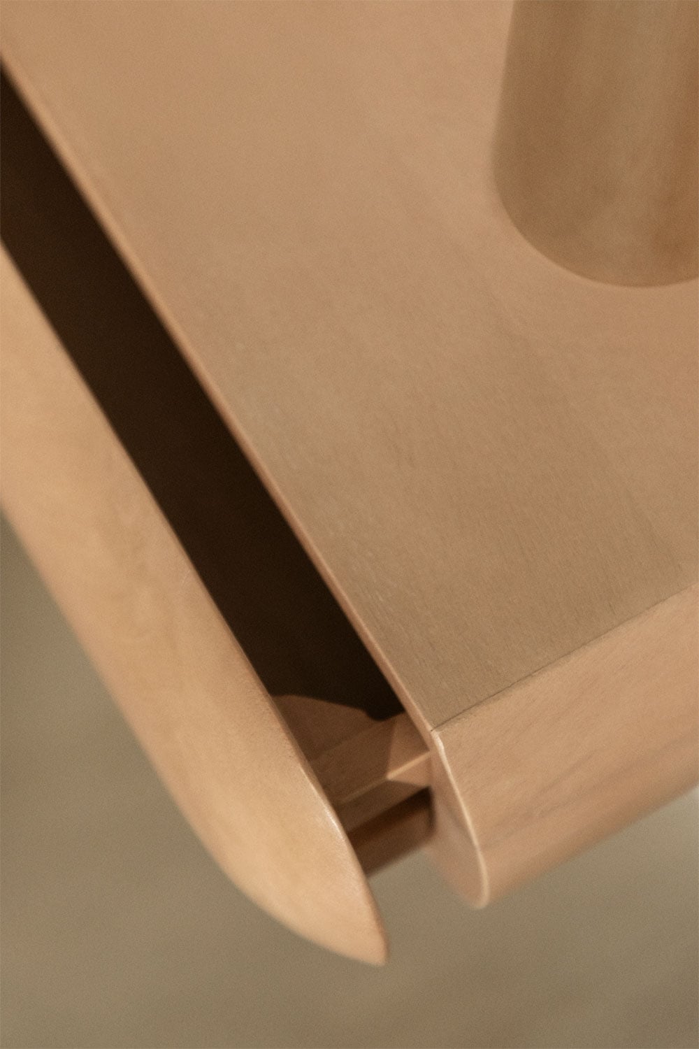 Pack of 2 floating rectangular bedside tables 40x20 cm in Carmen wood, gallery image 2