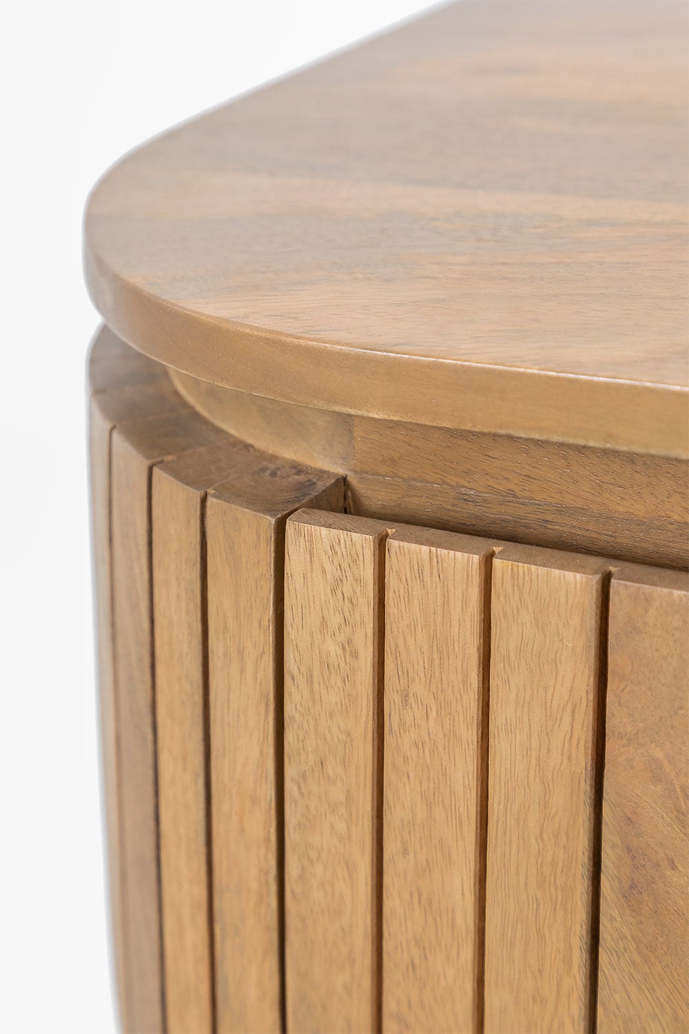 Pack of 2 floating nightstands in mango wood Analis, gallery image 5