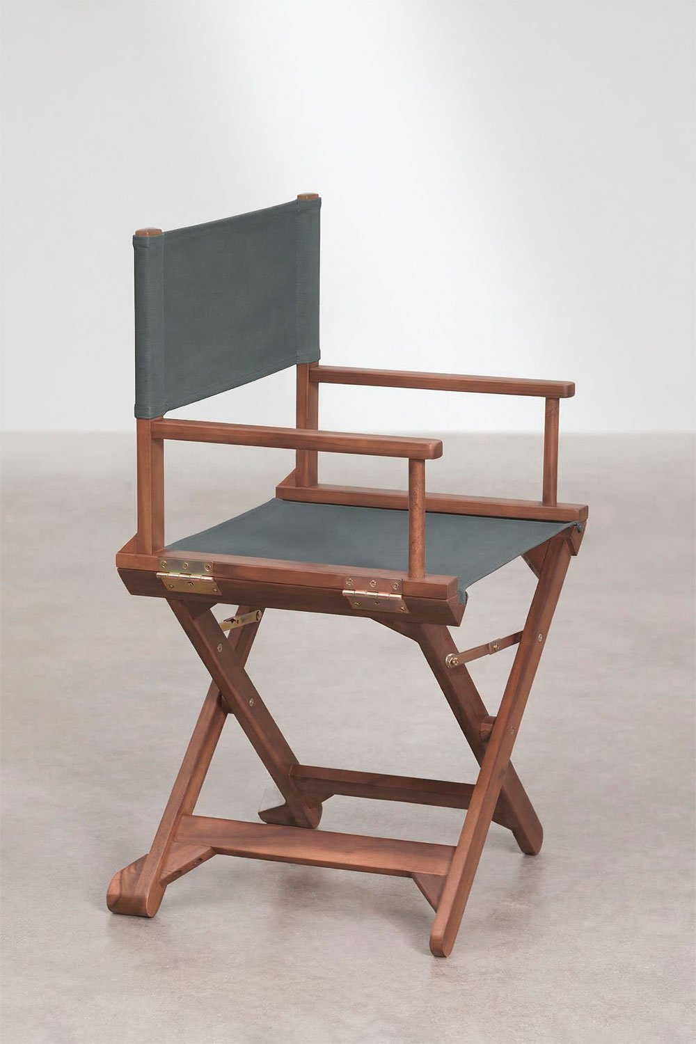 Ridley folding garden director's chair in acacia wood, gallery image 2