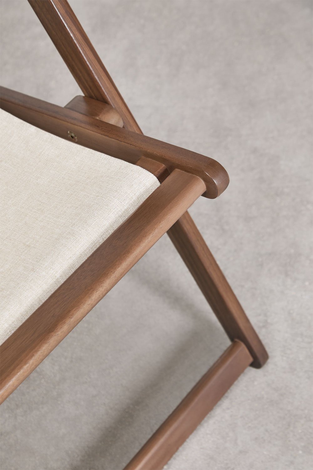 Folding hammock with cushion in Rondonia acacia wood, gallery image 5