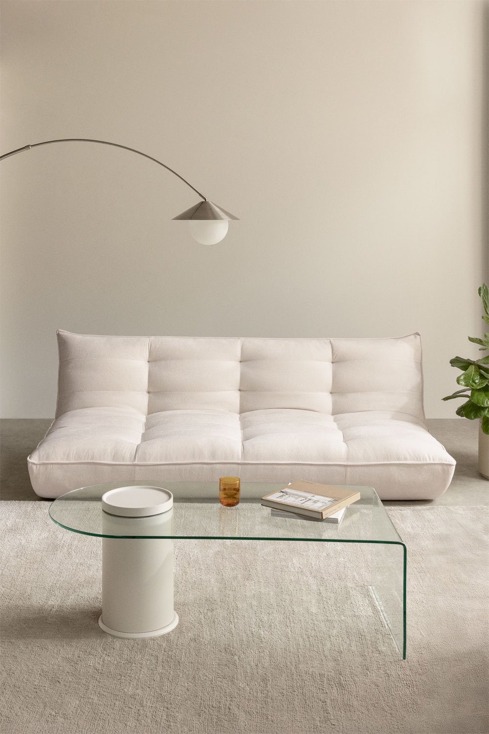 3-seater Mati upholstered sofa bed, gallery image 1