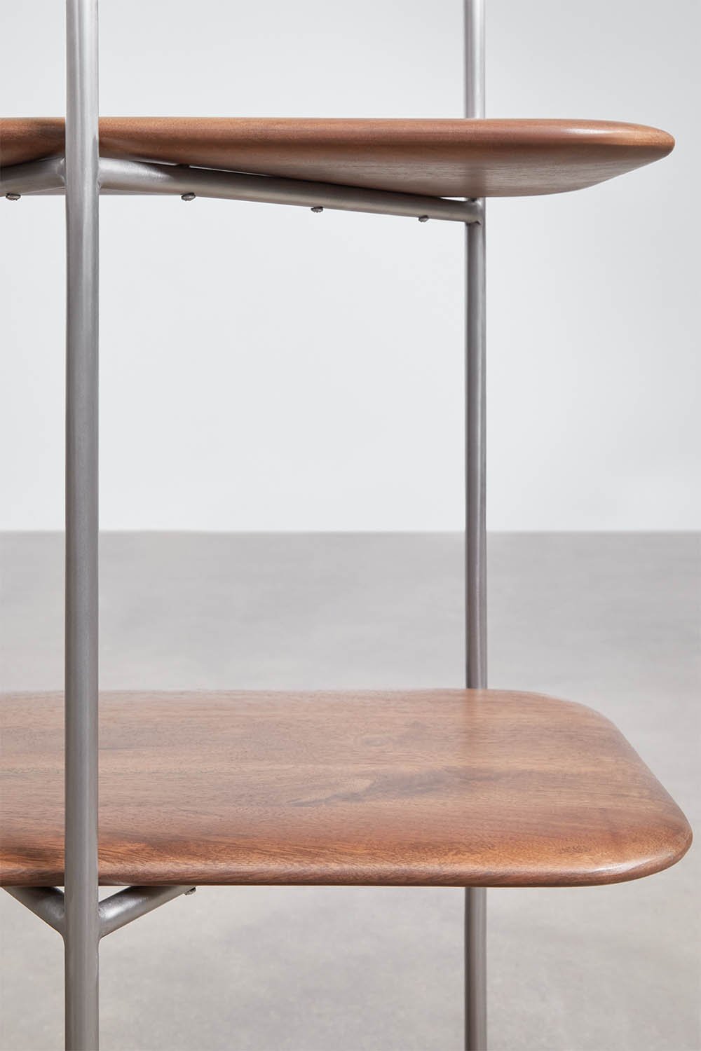 Vimara mango wood and stainless steel shelving unit, gallery image 6