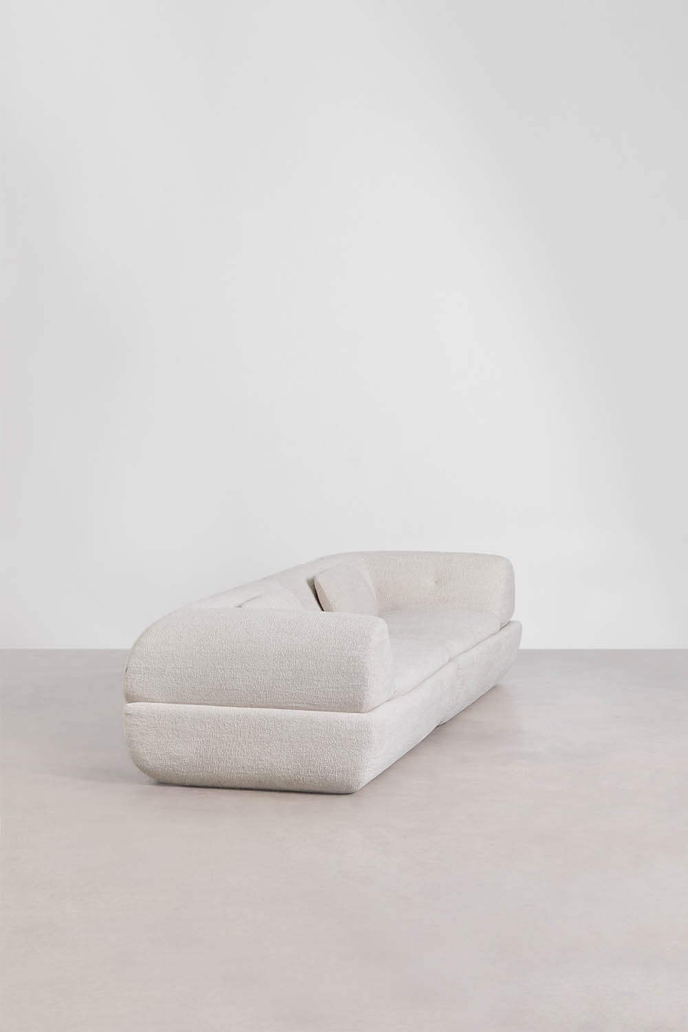 Vacuum-packed 2-seater sofa in sherpa Mirabel, gallery image 3