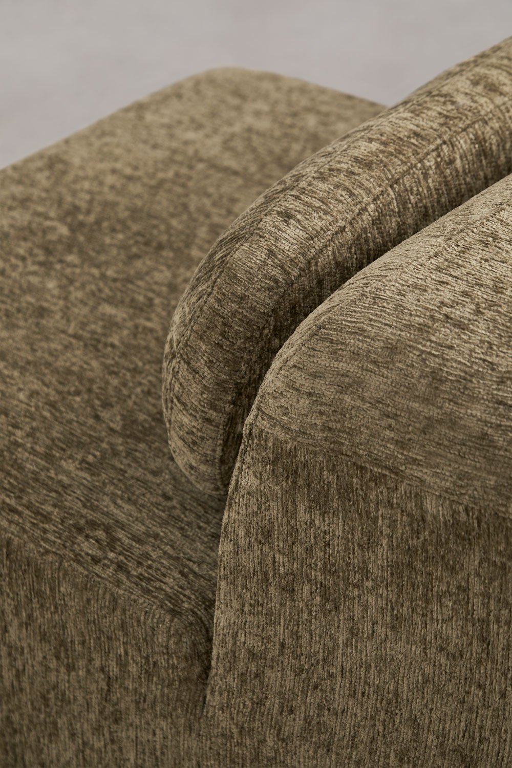 Central module for modular sofa in vacuum-packed chenille Merida, gallery image 2