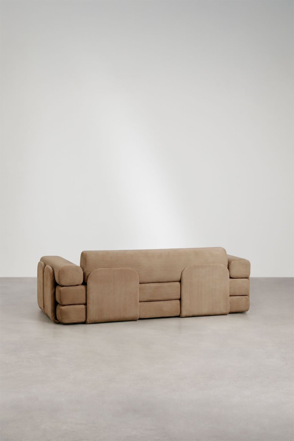 Vacuum-packed 2-seater velvet sofa bed Paoly, gallery image 4