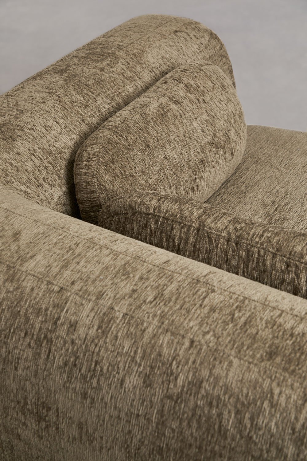 Merida vacuum-packed chenille modular sofa corner module, gallery image 2