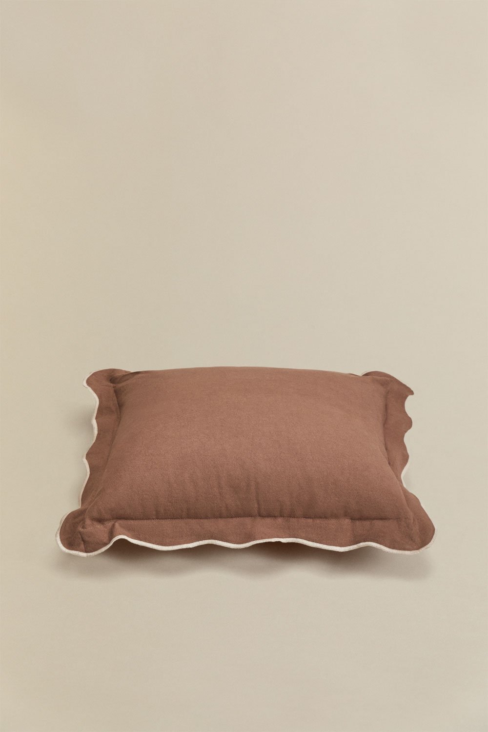 Square cushion 45x45 cm in Kovey cotton, gallery image 2
