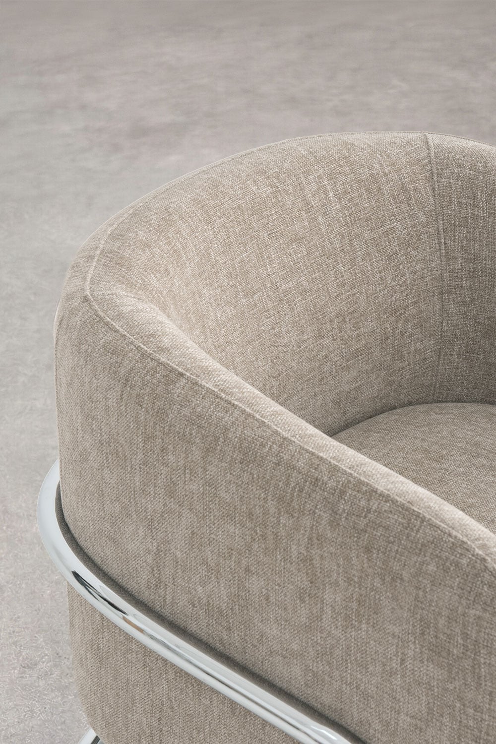 Zantria upholstered and iron armchair, gallery image 4